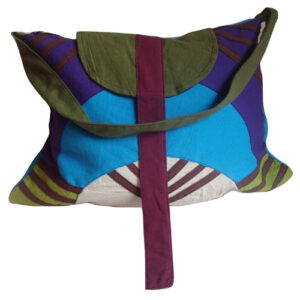 Colorful classy cotton shoulder bag