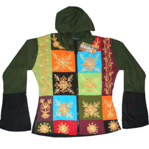 Hippie Handmade Aari Embroidery Cotton Jacket