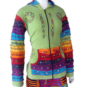 Himalayan Hippie rainbow cotton jacket