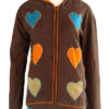 Love Hand Embroidery Hippie fashion style Cotton jacket