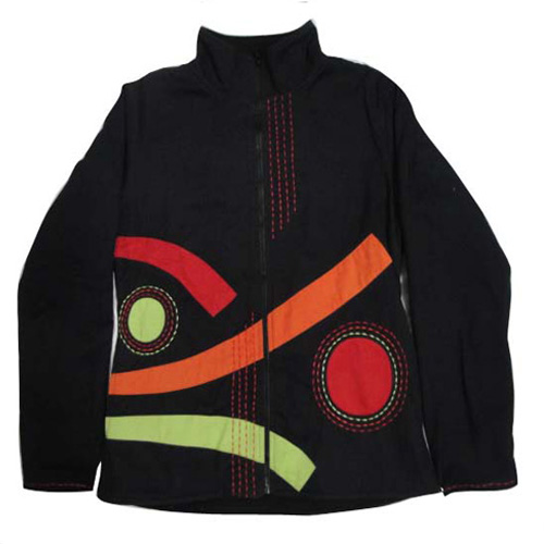 Unique Design Black Tone Cotton Jacket