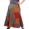 Funky Handmade Roughly Patch Cotton Skirt