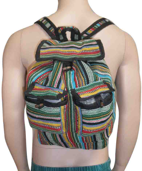 Gheri Style Nepal Clothing Cotton Backpack
