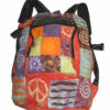 Folk Printed Vintage Ladies Cotton Backpack