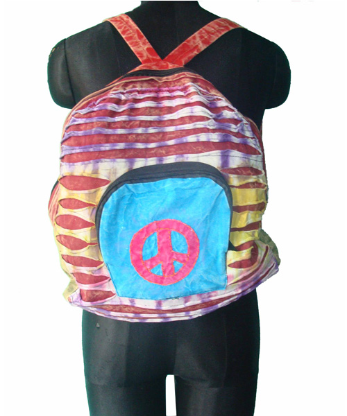 Symbol of Peace Printed Boho Fine Backpack