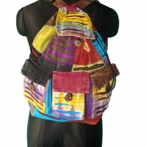 Catchy Design Funky Colorful Cotton Backpack