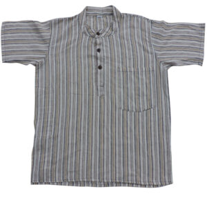 Fair Trade Hippie Striped Cotton Half Shirt