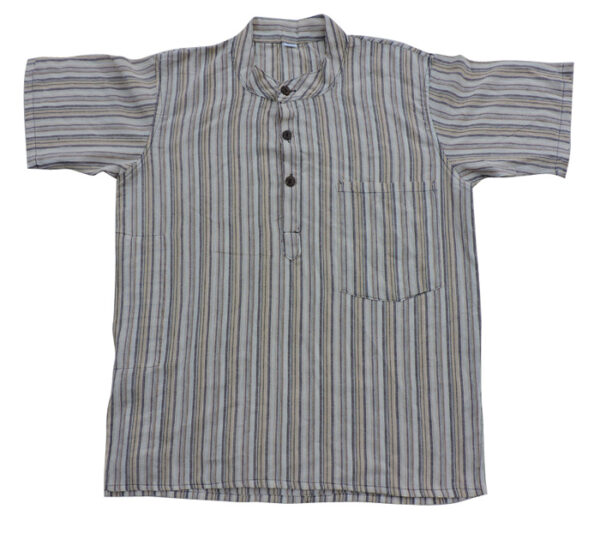 Fair Trade Hippie Striped Cotton Half Shirt