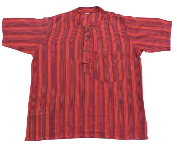 Eco Friendly Stonewashed Short Sleeve Round Neck Kurta