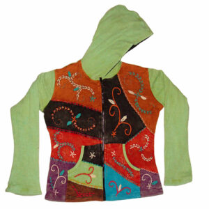Festival Patch work and Hand Embroidery Hippie fashion style Cotton jacket