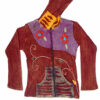 Full Sleeve Maroon Mix Cotton Jacket
