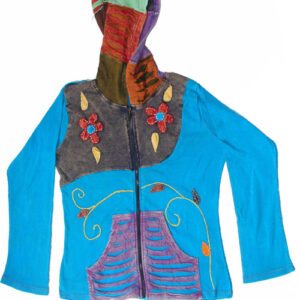 Colorful Hippie Trendy Boho Hooded Jacket