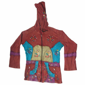 Women Hippie Boho Vintage Cotton Hand Block and Brush Festival Jacket