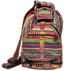 Colorful gheri design handmade festival backpack