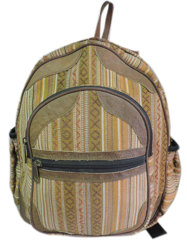 Unique style dark yellow gheri back pack