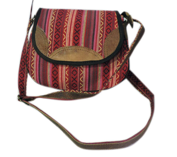 Leather Patched Gheri Shoulder Bag