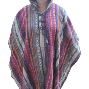 Classy Mexican Navy Blue Gheri Poncho