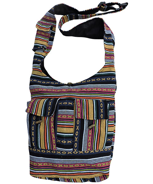 Unique mini hand woven gheri shoulder bag