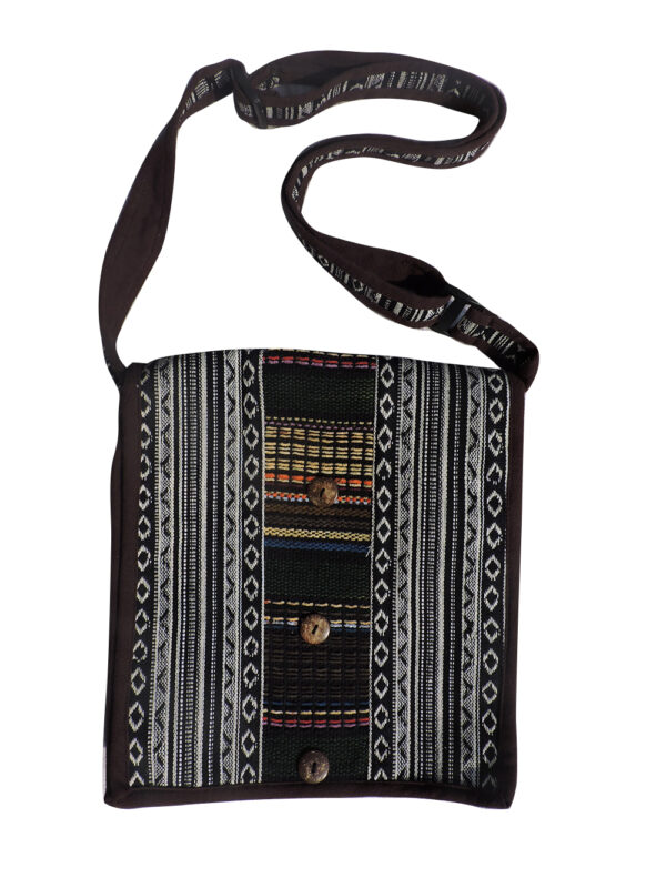 Black mix square shaped gheri camera bag