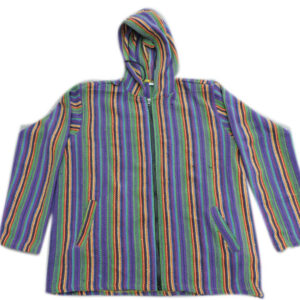 Stripe Lined Blue Gheri Summer Jacket