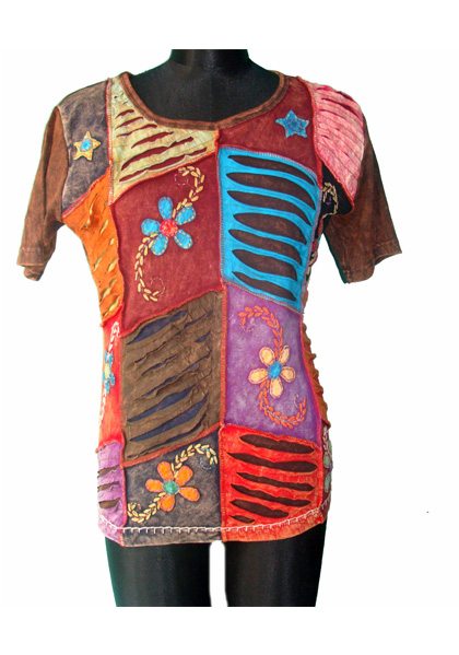 Patch Work Half Sleeve