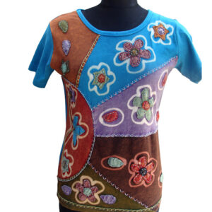 Flower Cruise Hippie Half Sleeve T-shirt