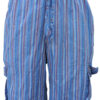 Summer Striped Hippie Cotton Cargo Short Pant