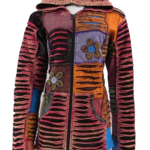 Nepalese Boho Floral Warm Winter Jacket