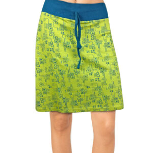 yellow tone comfy cotton skirt