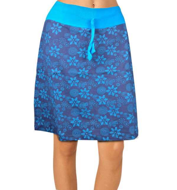 Organic cotton hippie blue skirt