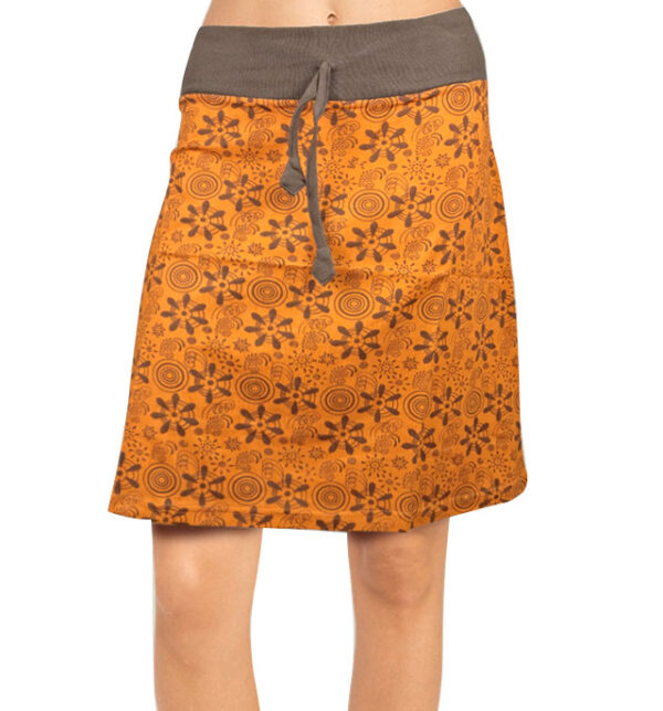 Eco friendly handmade yellow mini skirt