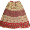 Mixed Printed Long Skirt