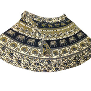 Hippie Cotton Printed Mini Woman Skirt