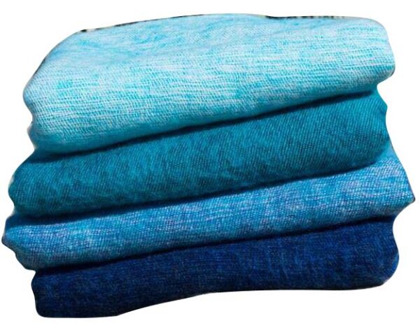 Hand Loomed Blue Yak Wool Blanket