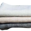 100% Organic Woolen White Throw Blanket