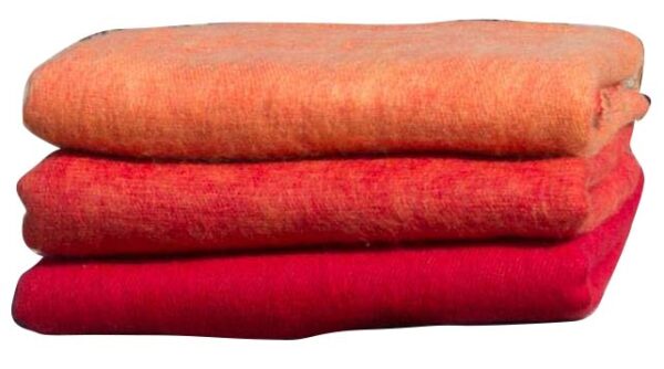 Plain Red Warm Mix Max Woolen Blanket