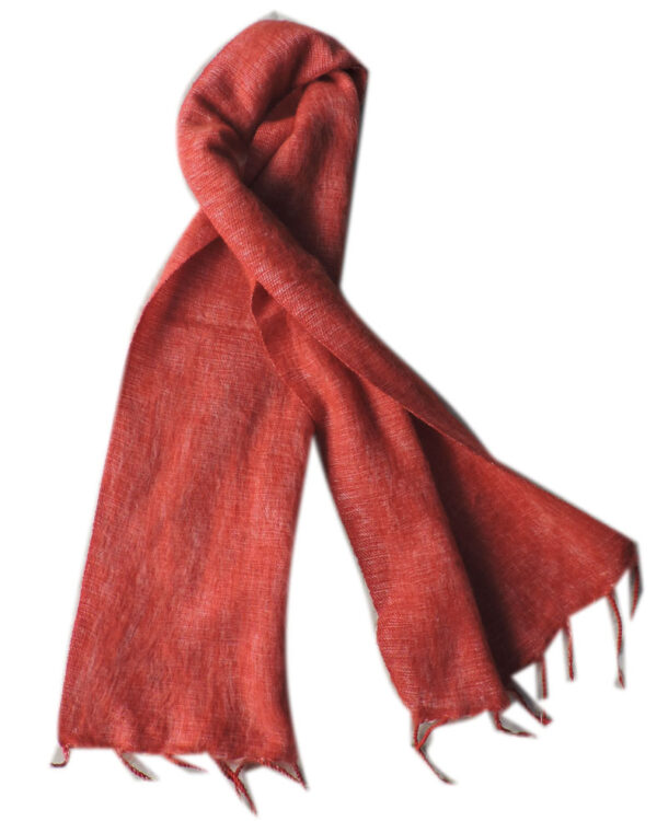 Eco Friendly Plain Red Wool Muffler