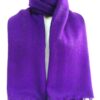 Nepalese artisan made purple woolen plain shawl