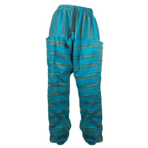 Blue Acrylic Woolen Trousers