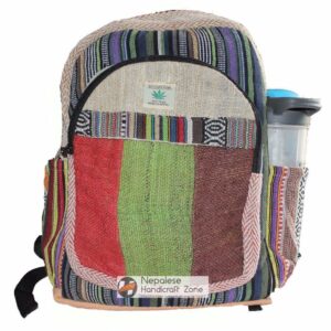 Nepalese Handcraft Magnetic Hemp Backpack