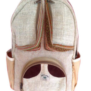 Various Pockets added Hippie Hemp Backpack