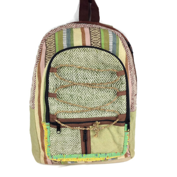 Sustainable Herringbone Outdoor Hemp Backpack