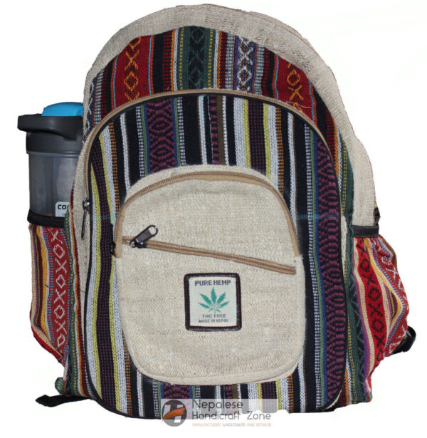 Made in Nepal Neat Hemp Backpack