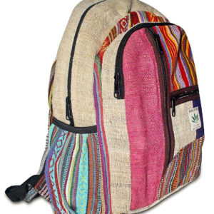 Gheri Patched Sustainable Hemp College Backpack