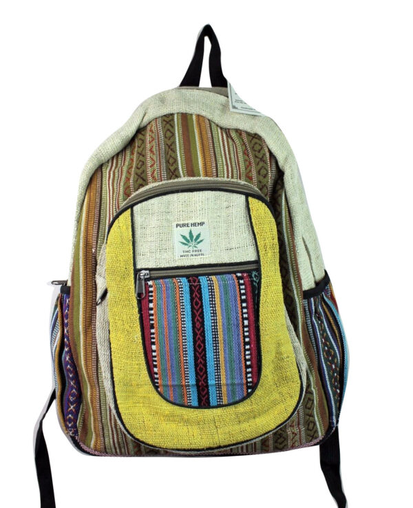 Boho Handmade Fair Hemp School Bag