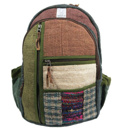 Different Patched Cool Hemp Backpack