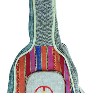 Symbol of Peace Embroidered Gheri Guitar Bag