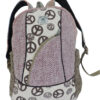 Peace Symbol Embroidered Trendy Hemp Laptop Bag