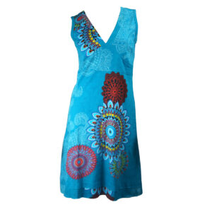 Multiple prints famed hippie ladies dress