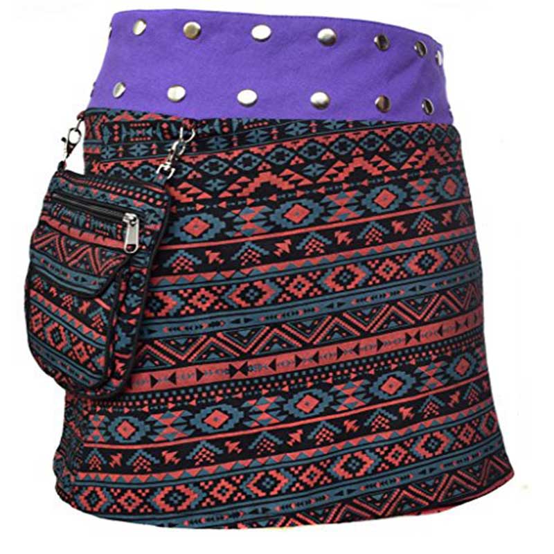 Mini side pocket added hippie ladies skirt - Clothing in Nepal Pvt Ltd